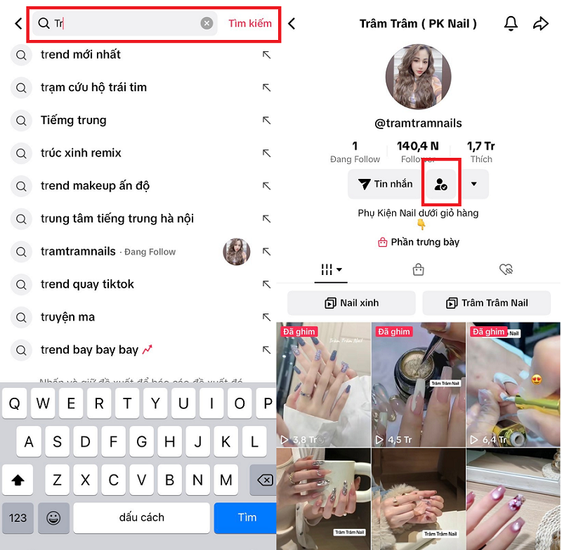 Cách hủy follow trên Tiktok đơn giản