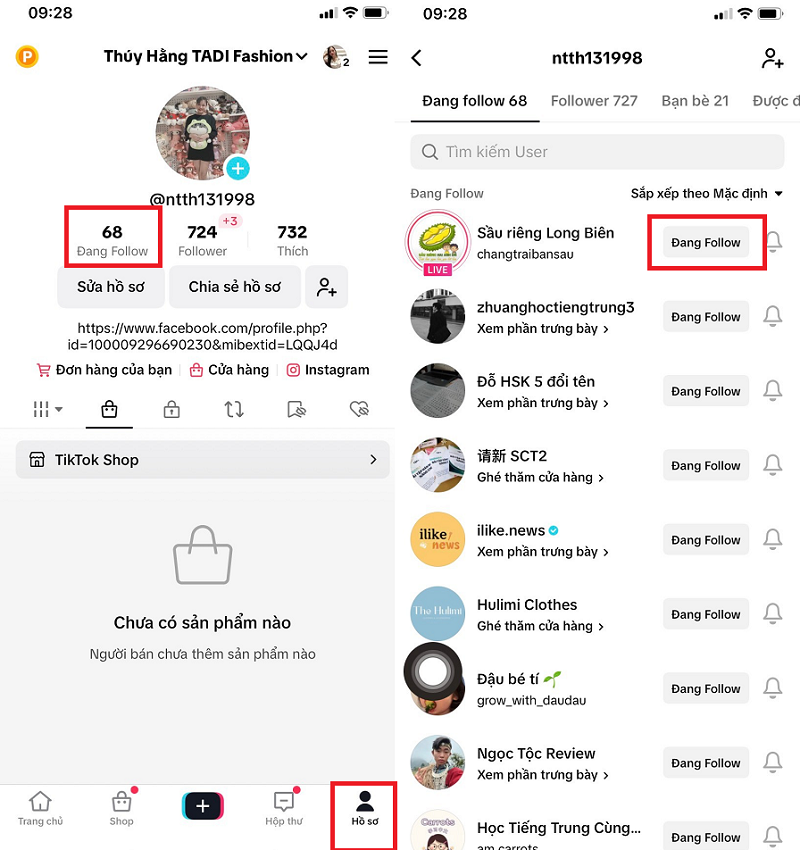 Hướng dẫn hủy follow Tiktok hàng loạt